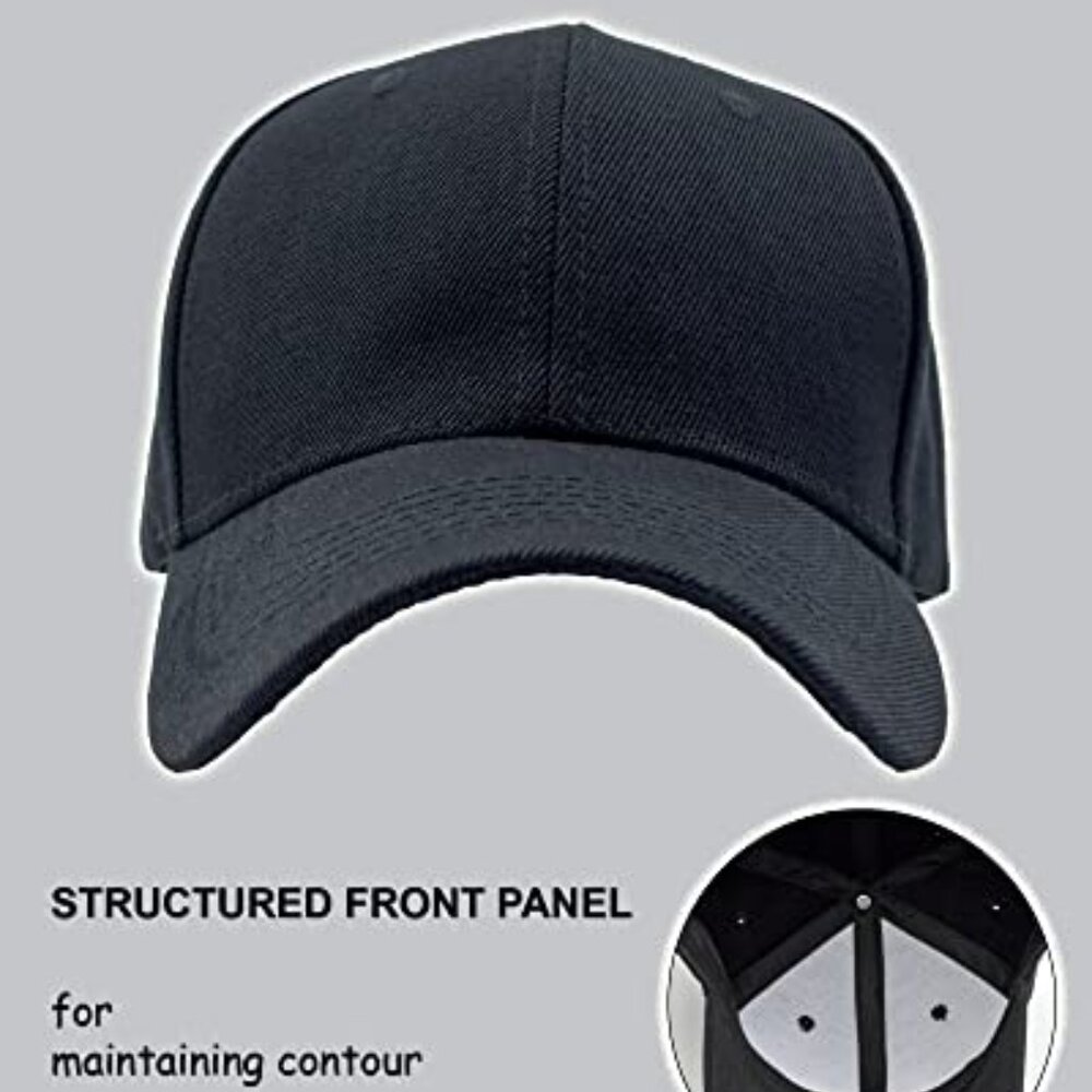 Structured Baseball Cap Adjustable Closure Perfor… - image 4